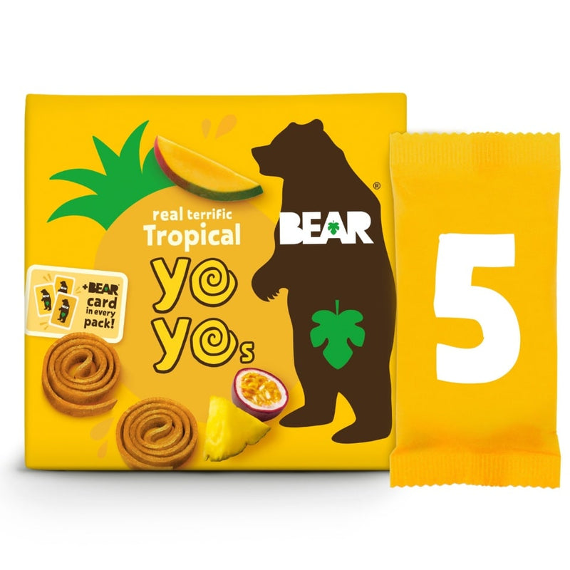 Bear Yoyo Pack of 6 x 5 x 20g MULTIPACK Tropical