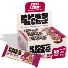 Presteez Pack of 12 x 50g Protein Bar Pecan & Cherry