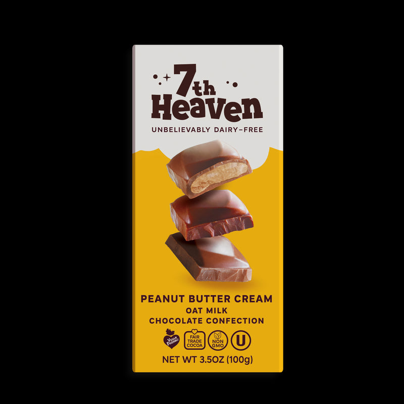 7th Heaven Peanut Butter Cream Oat Milk Chocolate 100g