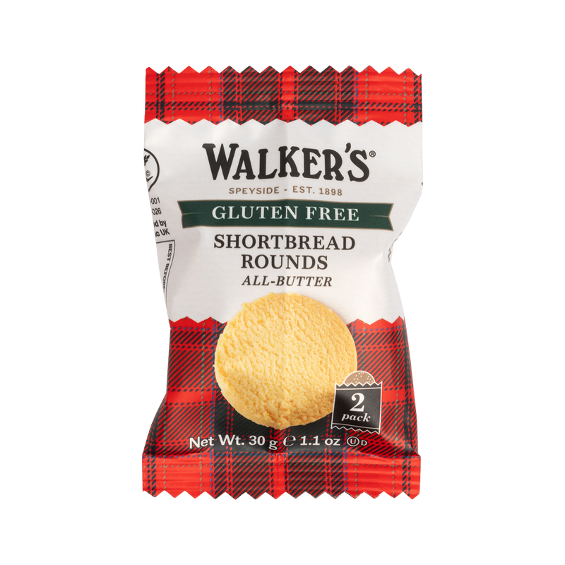 Walkers Gluten Free Pack of 60 x 30g Shortbread Rounds