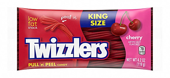 Twizzlers Pull N Peel King Size Cherry 119g