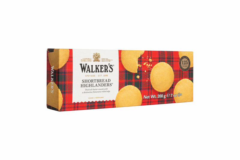 Walkers Pack of 12 x 200g Highlanders Shortbread