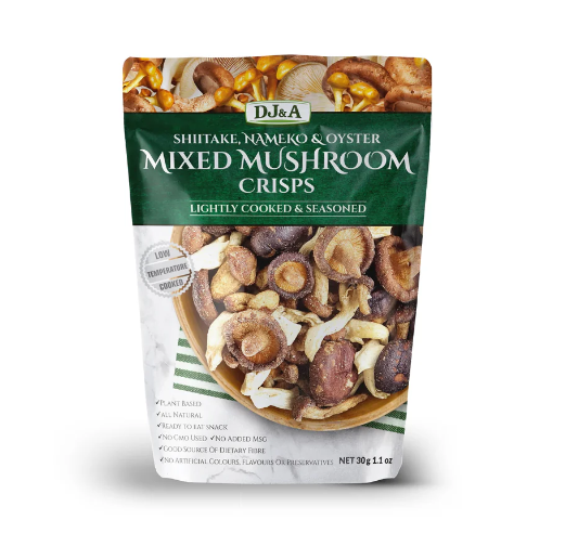 DJ & A Mixed Mushroom Shiitake, Nameko & Oyster Crisps  65g