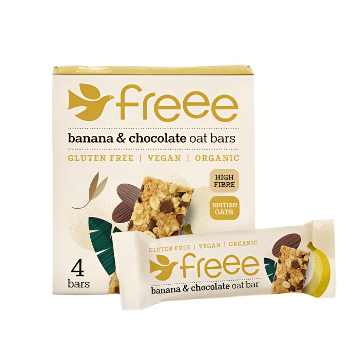 Doves Farm Pack of 7 x 4 x 35g Flapjack MULTIPACK Banana & Chocolate Oat Bar