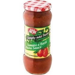 All Joy Pasta Sauce Pack of 12 x 440g  Tomato & Basil