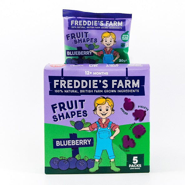 Freddies Farm Fruit Shapes Blueberry 5 x 20g