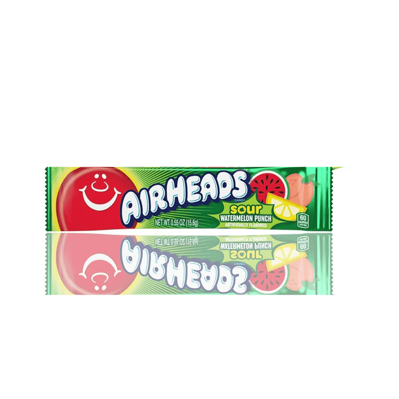 Airheads Pack of 36 x 15.6g  Singles Sour Watermelon Punch