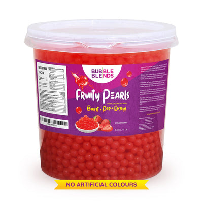 Bubble Blends - Strawberry Popping Boba Fruit Juice Filled Pearls 3.2kg