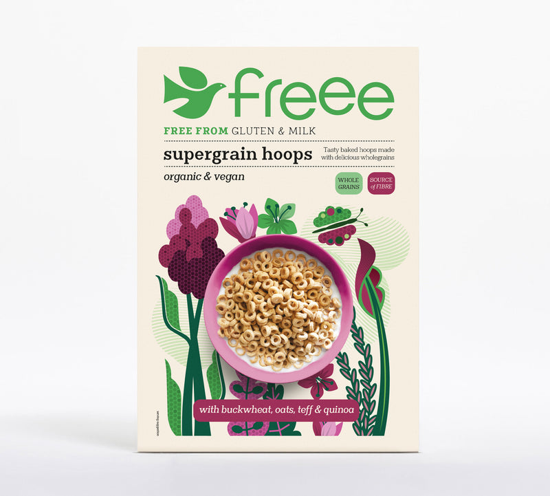 Doves Farm Pack of 5 x 300g Gluten Free Organic Supergrain Hoops