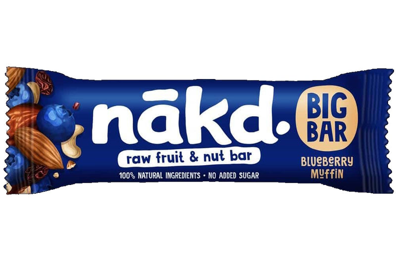 Nakd Pack of 16 x 45g Big Bar Blueberry Muffin